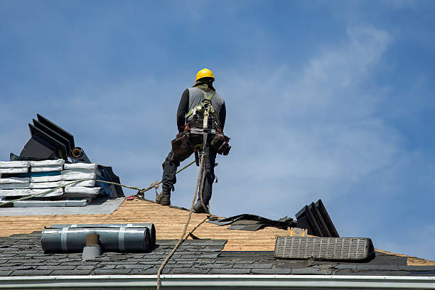 Professional Metal Roofing technician working in Malden, MA